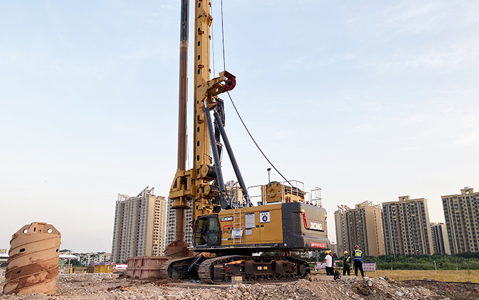 夯基珠江干，KY开元旋挖钻机助建超等工程！