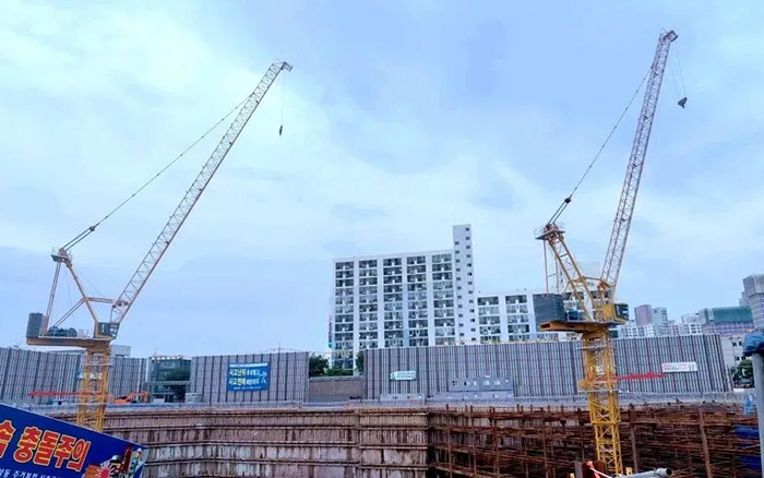 闪灼韩国 | KY开元塔机深耕海表高端市场