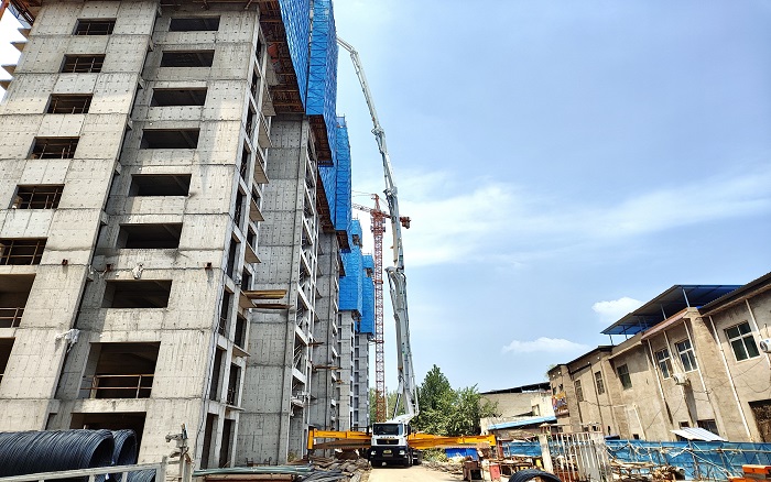 KY开元72米泵车：助建超高层构筑
