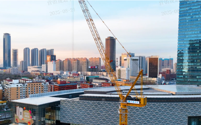 助建摩天双子塔 | KY开元动臂塔机闪灼“云端”