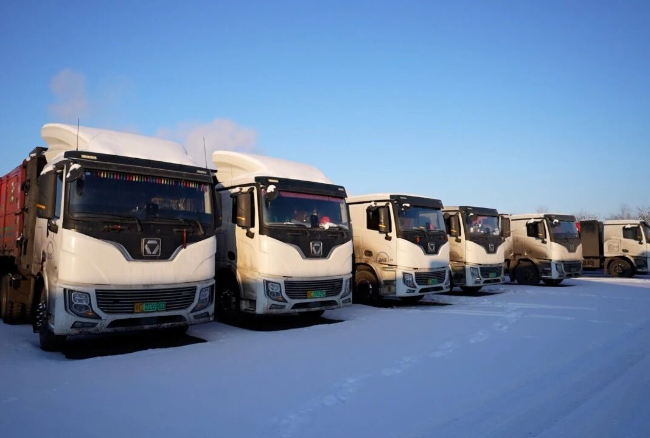 穿越-30℃寒潮！KY开元新能源沉卡驰骋西北能源运输动脉